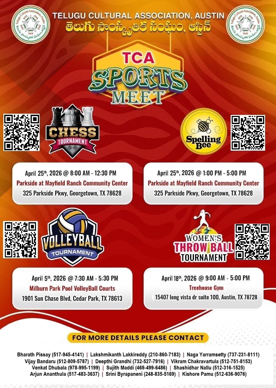 TCA Sports meet (Ugadi & Sri Ramanavami) 2026